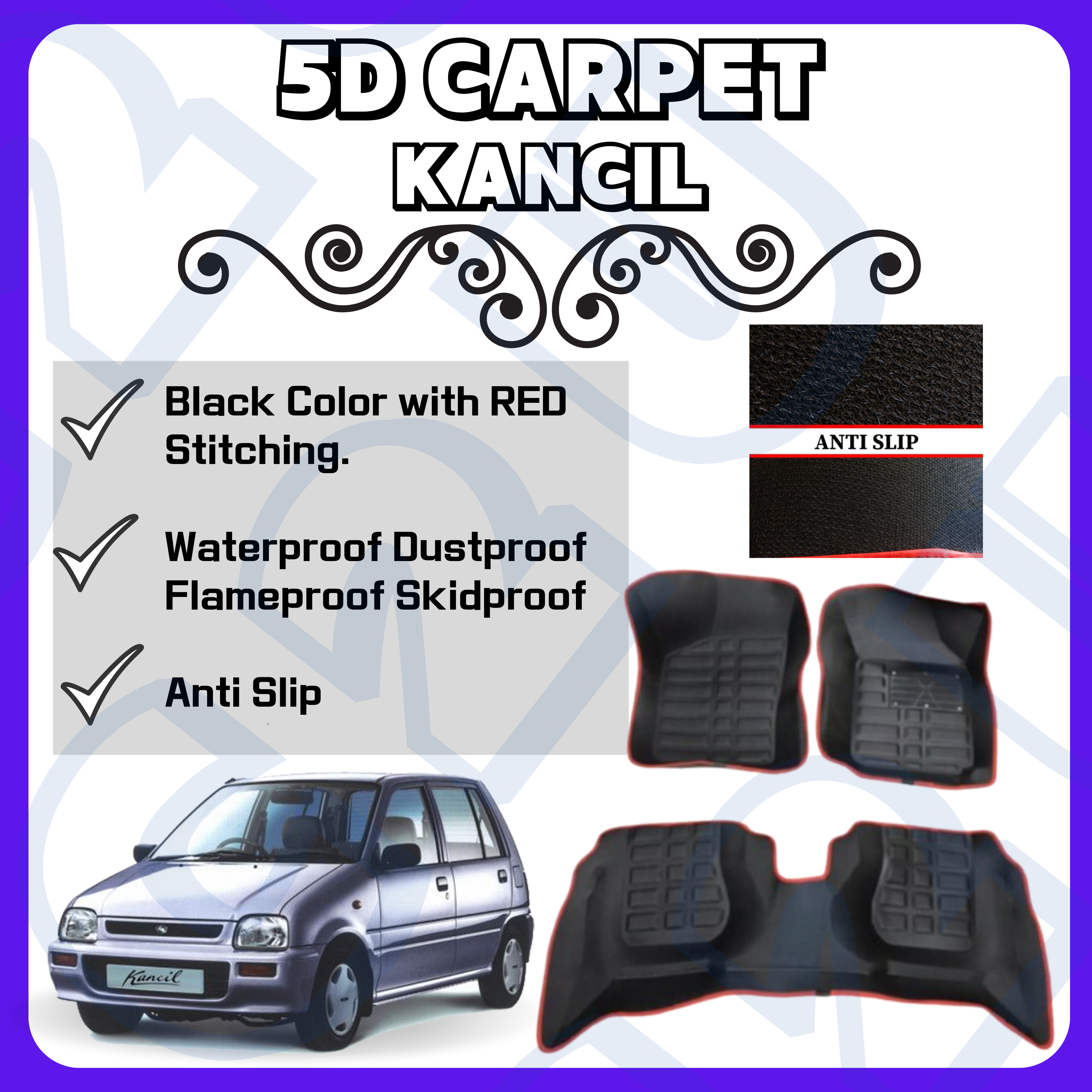 5D CARPET KANCIL